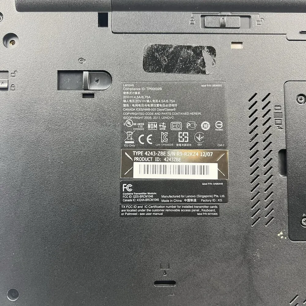 Lenovo ThinkPad T520 Intel i7-2640M 8GB 320GB HDD Win 11 w/ Charger|ELP65, READ